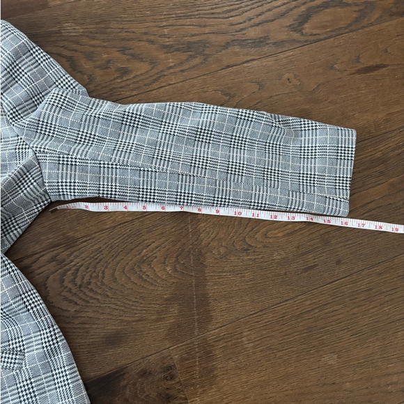 Reitmans Black and White Houndstooth Open Front Blazer - Picture 10 of 10